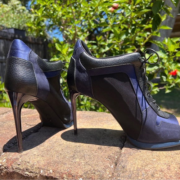 Burberry multi-media stiletto booties. - Picture 7 of 9